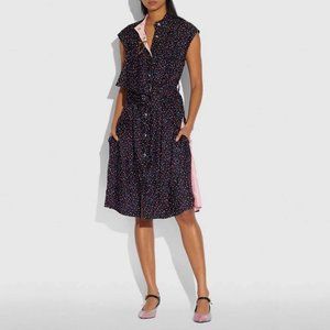NEW COACH Colorful Dot Print Dress w/ belt and FREE SHIPPING!!